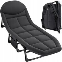 Łóżko polowe turystyczne Trizand 25380 200 cm x 65 cm szare