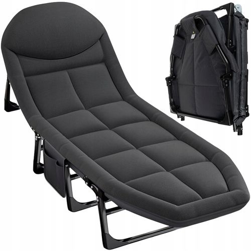 Łóżko polowe turystyczne Trizand 25380 200 cm x 65 cm szare na Arena.pl