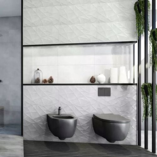 PŁYTKI CERAMICZNE ŚCIENNE ŁAZIENKOWE KUCHENNE SZARY GRES POLER POŁYSK 30x60 na Arena.pl