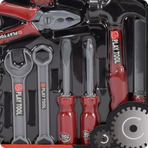 ZESTAW MAJSTERKOWICZA DLA DZIECI NARZĘDZIA 30 ELEMENTÓW  MŁOTEK KOMBINERKI na Arena.pl