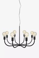 8-punktowy żyrandol salonowy Amistoso nad stół czarny