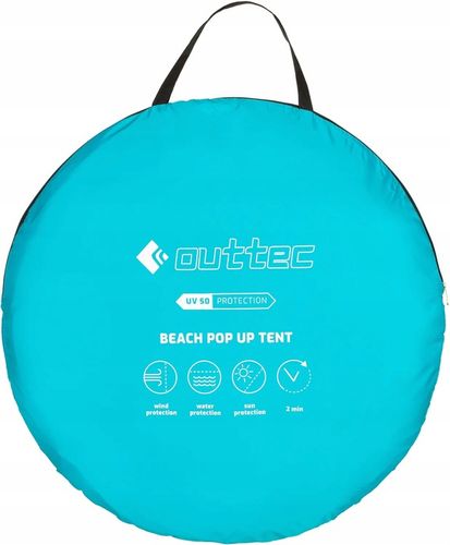NAMIOT PLAŻOWY SAMOROZKŁADAJĄCY PARAWAN ZAMYKANY OKIENKO POP UP UV50 OUTTEC na Arena.pl