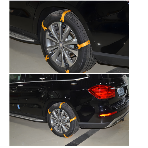 Łańcuchy Śniegowe Uniwersalne Opaski Na Koła Zimowe Antypoślizgowe Komplet na Arena.pl