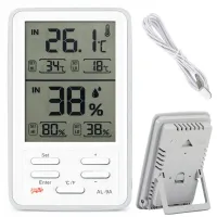 Stacja pogodowa pogody lcd termometr i higrometr sonda zewnętrzna