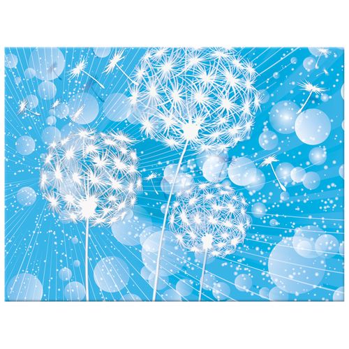 Obraz 40X30 Dmuchawce Abstrakcja Błękitne Tle na Arena.pl