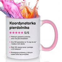 Kubek Różowy Prezent Dla Kierowniczki Szefowej KOORDYNATORKA