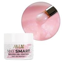 Żel budujący gęsty AlleLac Max Smart Gel Control Glitter Ice Pink 45g