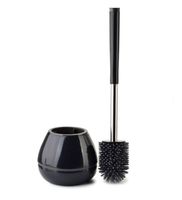 SILIKONOWA SZCZOTKA do WC antybakteryjna czarna łazienka 5072