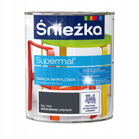 ŚNIEŻKA EMALIA AKRYLOWA ANTRACYT 7016 PÓŁPOŁ. 0.8L