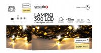 Lampki choinkowe LED 300L 18m białe ciepłe FLESH