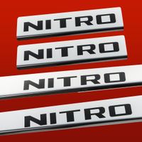 Listwa progowa FORDGE NITRO Stal nierdzewna 304 połysk z czarnymi literami