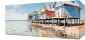 Obraz 40x20cm Malownicze Nadmorskie Chatki