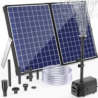 Solarna pompa do stawu Biling 35W z filtrem i fontanną 1600 l/h