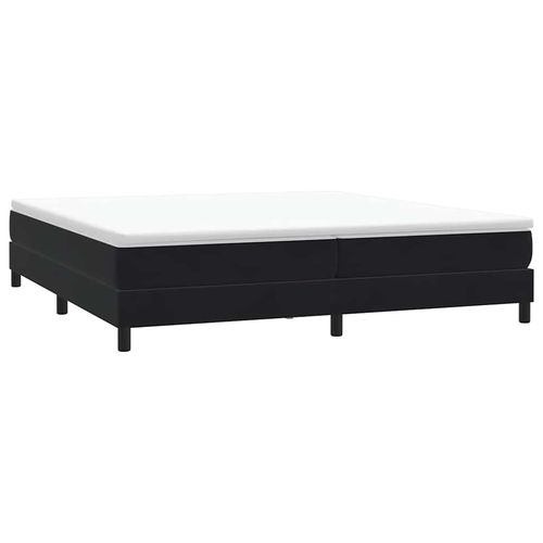Łóżko Box Spring bez materaca Czarne 200x210 cm Aksamit na Arena.pl