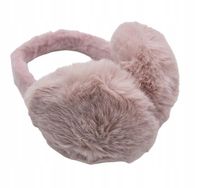 Mięciutkie pluszowe nauszniki rozmiar uniwersalny pudrowy róż HIT