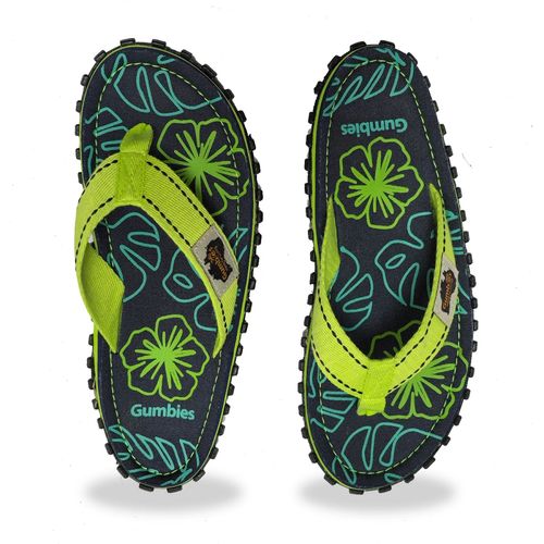 Gumbies japonki ISLANDER FLIP-FLOPS LIME HIBISCUS 49 na Arena.pl