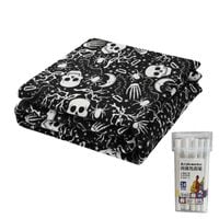 Koc do malowania DIY 150x125cm, zmywalny, welurowy, 24 kolory, markerami