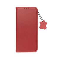Kabura SMART PRO Book skórzana do IPHONE 16 bordowy