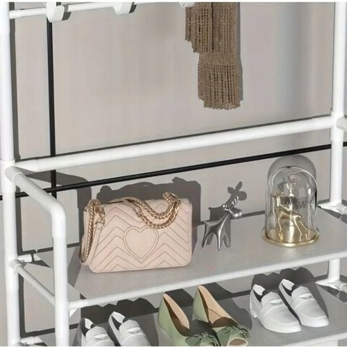 STOJAK NA BUTY WIESZAK NA UBRANIA WIESZAKI BIAŁY SZAFKA STOJĄCY na Arena.pl