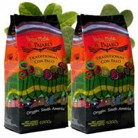 Yerba Mate El Pajaro Tradicional Con Palo mocna Klasyka Tradycja 2 x 1kg