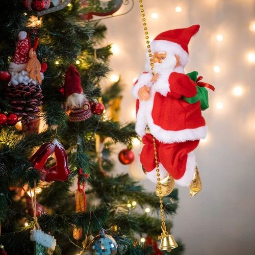 MIKOŁAJ PNĄCY SIĘ NA LINIE 100cm WSPINAJĄCY SIĘ MIKOŁAJ MELODIE ŚWIATEŁKA na Arena.pl