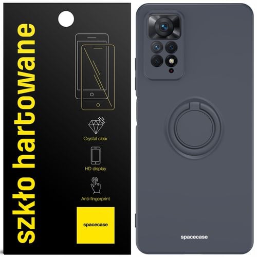 ETUI SILIKONOWE SPACECASE RING CASE DO REDMI NOTE 11 PRO 5G + SZKŁO na Arena.pl