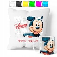 ZESTAW: KUBEK + POSZEWKA - MYSZKA MIKI MICKEY - PREZENT WIELE WZORÓW + IMIĘ