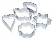 FOREMKI WYKRAWACZE DO CIASTECZEK METALOWE 5 szt.