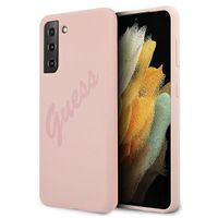 guess guhcs21mlsvspi s21+ g996różowy/pink hardcase script vintage