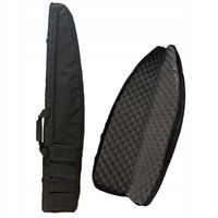 Pokrowiec FUTERAŁ TORBA GĄBKĄ BROŃ KARABIN STRZELBĘ Magazynki CZARNA 116cm