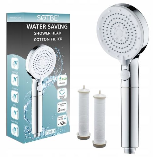 Prysznicowa słuchawka z filtrem bawełnianym SOTBE TIRSO LARK-SOHE-17 na Arena.pl