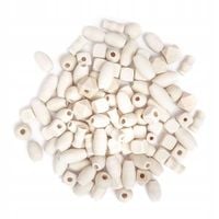 drewniane koraliki mix 50g 0329