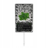 TABLICZKA ETYKIETA ZNACZNIK ZIÓŁ ROŚLIN PRZYPRAW