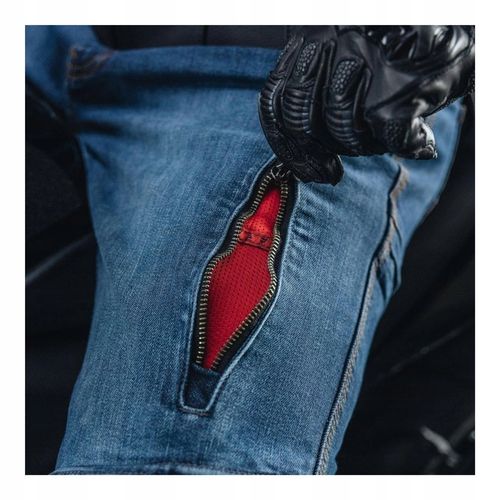 Spodnie jeansy motocyklowe REBELHORN VANDAL DENIM BLUE niebieski GRATISY na Arena.pl