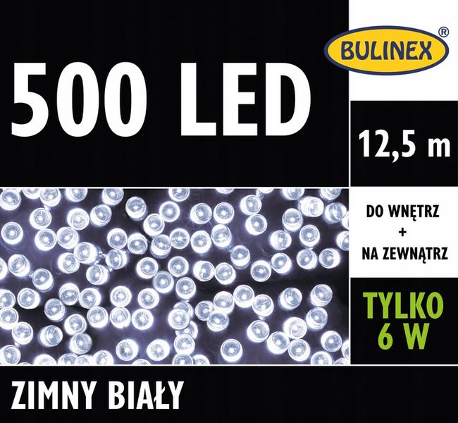 Bulinex Lampki 500LED biały zdjęcie 1