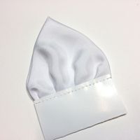 Biała poszetka trójkątna "Wypustka"