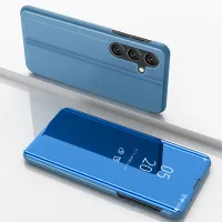 clear view case etui do samsung galaxy s24 fe pokrowiec z klapką