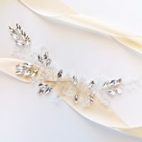 Gałązka BOGATA ślubna z cyrkoniami i kryształkami KOKONET 4-0142