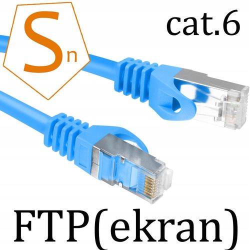 Kabel sieciowy LAN do internetu RJ45 FTP 2m GOLD na Arena.pl