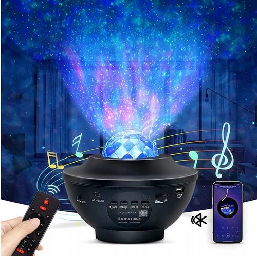 PROJEKTOR GWIAZD STAR LED LAMPKA NOCNA BLUETOOTH na Arena.pl