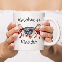 Kubek z imieniem dla absolwenta - upominek na zakończenie szkoły