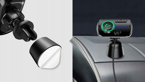 TRANSMITER BLUETOOTH FM SAMOCHODOWY 2X SZYBKA ŁADOWARKA AUX USB-C na Arena.pl