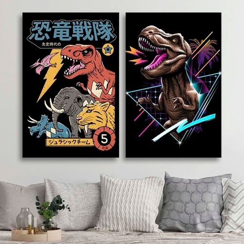 Deco Panel, Dinozaury anime 40x60 na Arena.pl