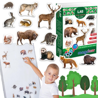 Zestaw Magnesów Mieszkańcy Lasu Zwierzęta Realistyczny Design Mv 6032-09