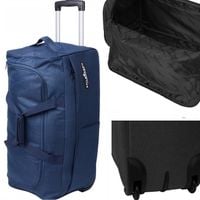 DUŻA TORBA TURYSTYCZNA na kółkach WYTRZYMAŁA WALIZKA kołach PODRÓŻNA