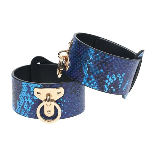 florence collection - leg cuffs - blue na Arena.pl