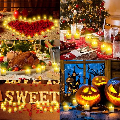 ZESTAW 6 ŚWIEC LED ŁADOWANE Z FUNKCJĄ TIMERA NA BOŻE NARODZENIE I HALLOWEEN na Arena.pl