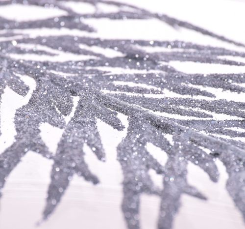 Liść brokatowy srebrny na Arena.pl