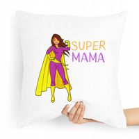 Poduszka Prezent Dla Mamy Super Mama Z Nadrukiem Ze Zdjęciem