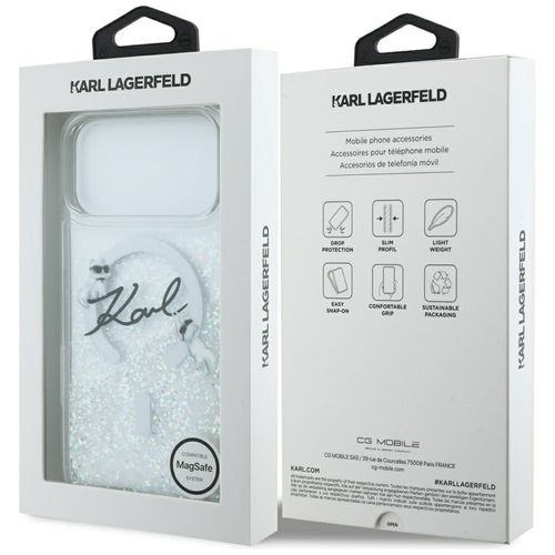 etui karl lagerfeld liquid glitter karl  script logo magsafe do na Arena.pl